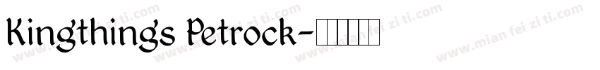 Kingthings Petrock字体转换